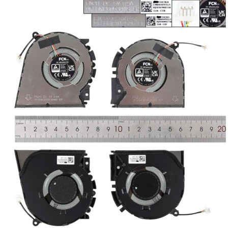 VENTOINHAS CPU + GPU ASUS VIVOBOOK PRO 14X M3400QA M3401Q K3400P M7400Q SERIES | FN2H DFS5K12605384G FN2J (34239)