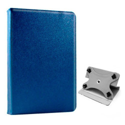 Capa COOL Ebook Tablet 8 polegadas Couro Giratório Azul