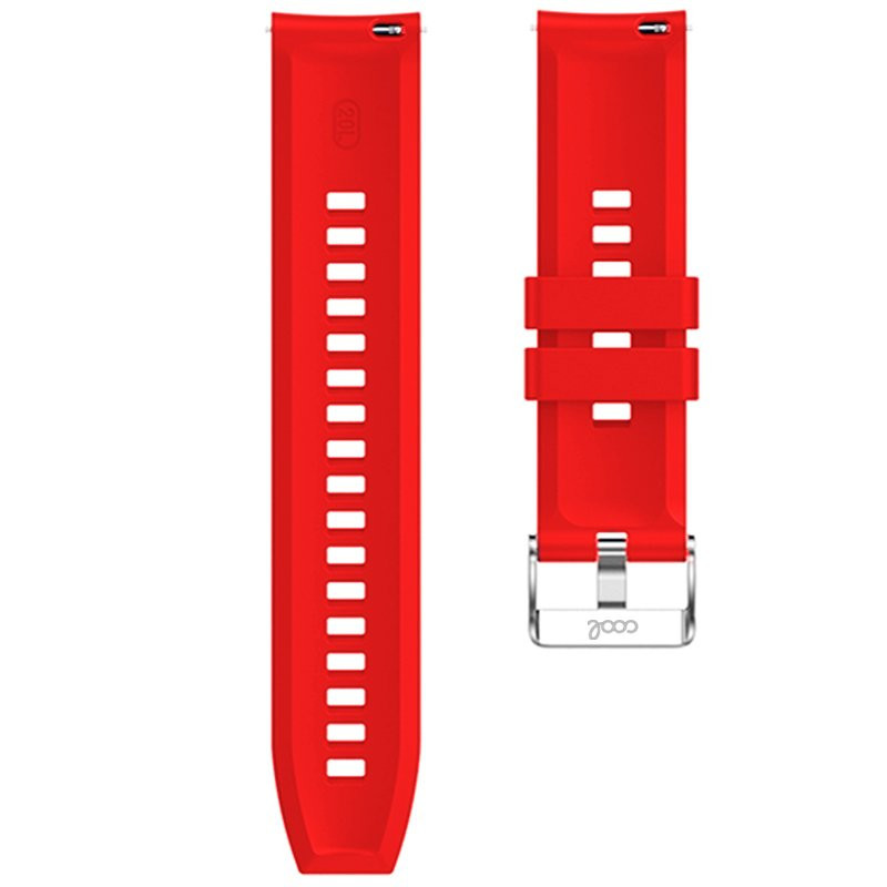 Pulseira universal 20mm Amazfit Bip / GTS / Bip Lite / Huawei / Samsung / COOL Borracha Vermelho