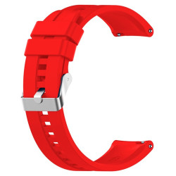 Pulseira universal 20mm Amazfit Bip / GTS / Bip Lite / Huawei / Samsung / COOL Borracha Vermelho