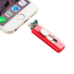 Pen Drive USB x32 GB COOL (3 em 1) Lightning / Type-C / USB
