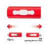 Pen Drive USB x32 GB COOL (3 em 1) Lightning / Type-C / USB