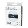 Pen Drive USB x32 GB COOL (3 em 1) Lightning / Type-C / USB