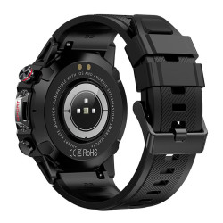 Smartwatch COOL Ecrã AMOLED Adventure Preto (Chamadas, Desportos, Saúde)