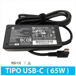 CARREGADOR USB-C HP 65W | 5V/3A 9V/3A 12V/5A 15V/4,33A 20V/3,25A (08334)