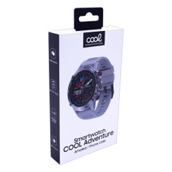 Smartwatch COOL Ecrã AMOLED Adventure Preto (Chamadas, Desportos, Saúde)