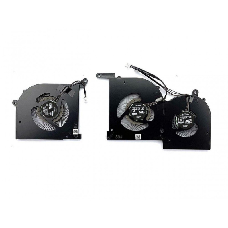 PAR DE VENTOINHAS CPU + GPU MSI GS66 GS66 STEALTH 10SD SÉRIE WS66 (35502)