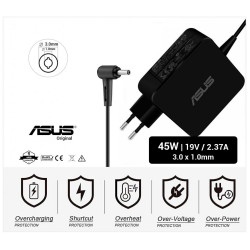 CARREGADOR ASUS ORIGINAL | 19V / 2.37A | 3.0 X 1.1mm | 45W (07433)