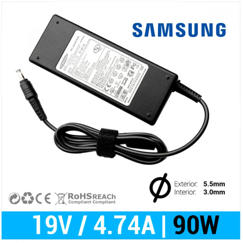 CARREGADOR SAMSUNG ORIGINAL | 19V/4,74A | 5,5 x 3,0 mm | 90W (07904)