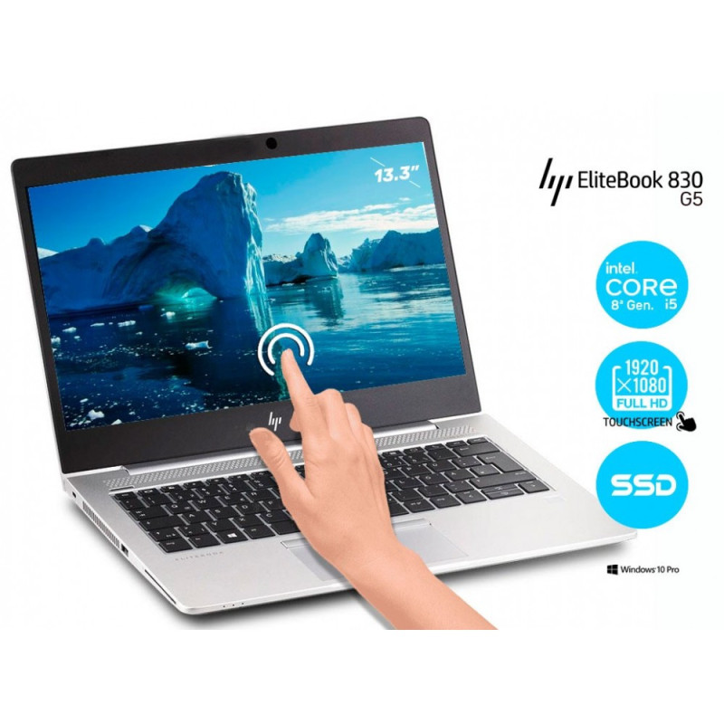 ELITEBOOK 830 G5 | INTEL CORE I5 8350U | 13.3" FULL HD TATIL | 8GB DDR4 | 256GB SSD M.2 (P5964)