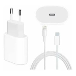 CARREGADOR USB APPLE IPHONE 14 PRO MAX 20W USB-C + CABO USB-C PARA LIGHTNING (35547)