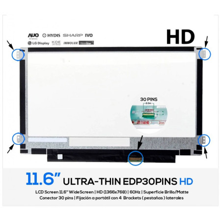 ECRÃ 11,6" HKC MB116AN01-1 (02151C)