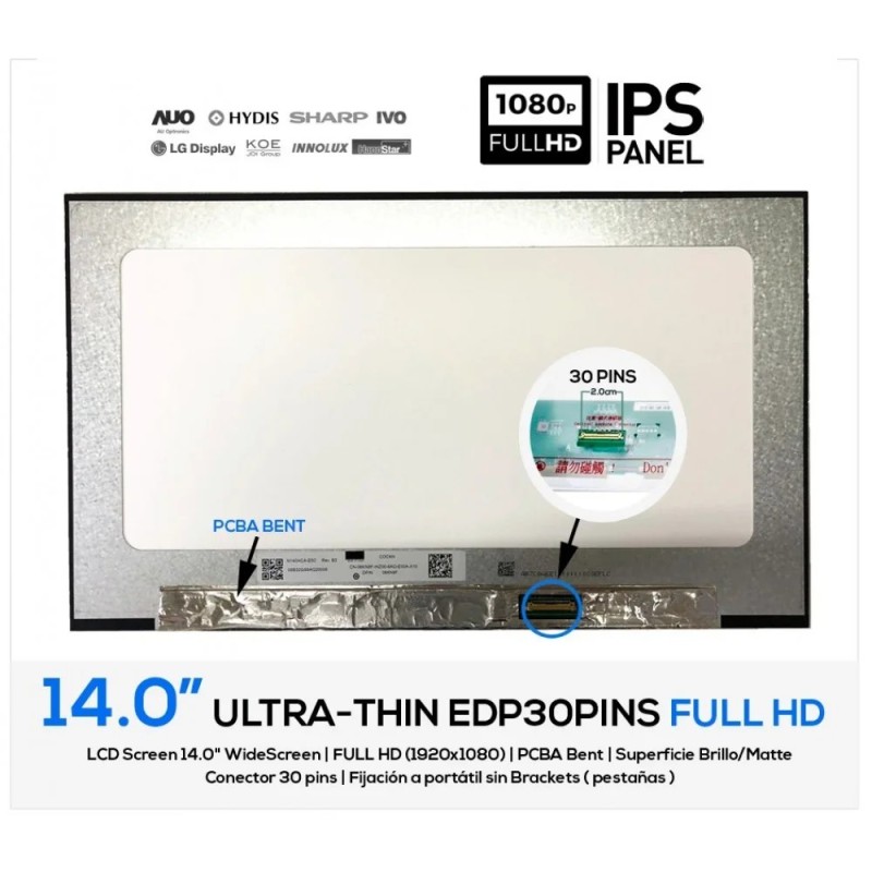 ECRÃ 14.0 DELL LATITUDE 5400 LATITUDE 5410 | 03DNW3 3DNW3 09X60C 9X60C (09514)