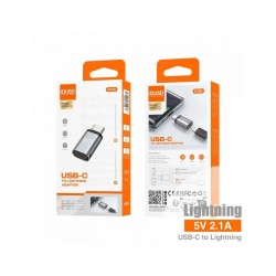 ADAPTADOR TIPO C A LIGHTNING M/H | IDUSD K25B (35049)