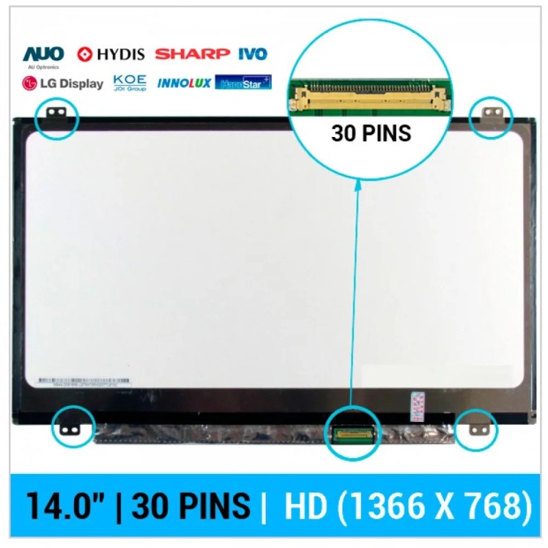 PANTALLA 14.0" | BOE NT140WHM-N41 V8.0 (01654)