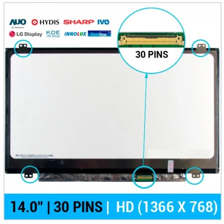 PANTALLA 14.0" | BOE NT140WHM-N41 V8.0 (01654)