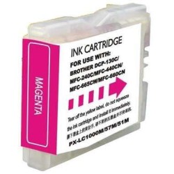 Cartucho de tinta genérico magenta Brother LC1000XL/LC970XL - Substitui LC1000M/LC970M (BI-LC1000XLMG)