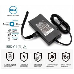 CARREGADOR ORIGINAL DELL | 19,5 V/6,7 A | 7,4 x 5,0 mm | 130 W | SLIM (04693)