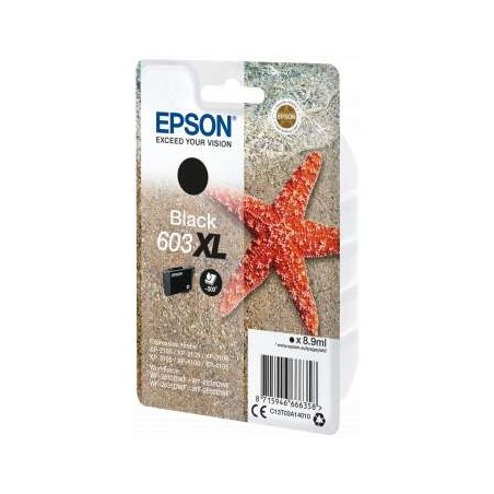 CARTUCHO DE TINTA ORIGINAL EPSON 603XL PRETO - C13T03A14010 (C13T03A14010)