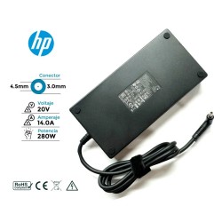 CARREGADOR ORIGINAL HP 280 W | 20 V / 14,0 A | 4,5 x 3,0 mm (36374)
