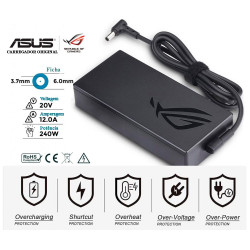 CARREGADOR ASUS ROG 240W ORIGINAL | 20V / 12.0A | 6.0 X 3.7mm (34219)
